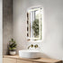 Elegant Lighting Riven 2 Strip Light LED Mirror W18 H36 3000 6000K Dim in White Finish Model: MRE81836