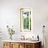 Elegant Lighting Riven 2 Strip Light LED Mirror W20 H30 3000 6000K Dim in White Finish Model: MRE82030
