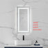 Elegant Lighting Riven 2 Strip Light LED Mirror W20 H30 3000 6000K Dim in White Finish Model: MRE82030