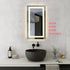 Elegant Lighting Riven 2 Strip Light LED Mirror W20 H36 3000 6000K Dim in White Finish Model: MRE82036