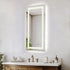 Elegant Lighting Riven 2 Strip Light LED Mirror W20 H40 3000 6000K Dim in White Finish Model: MRE82040