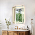 Elegant Lighting Riven 2 Strip Light LED Mirror W24 H30 3000 6000K Dim in White Finish Model: MRE82430