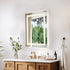 Elegant Lighting Riven 2 Strip Light LED Mirror W24 H30 3000 6000K Dim in White Finish Model: MRE82430