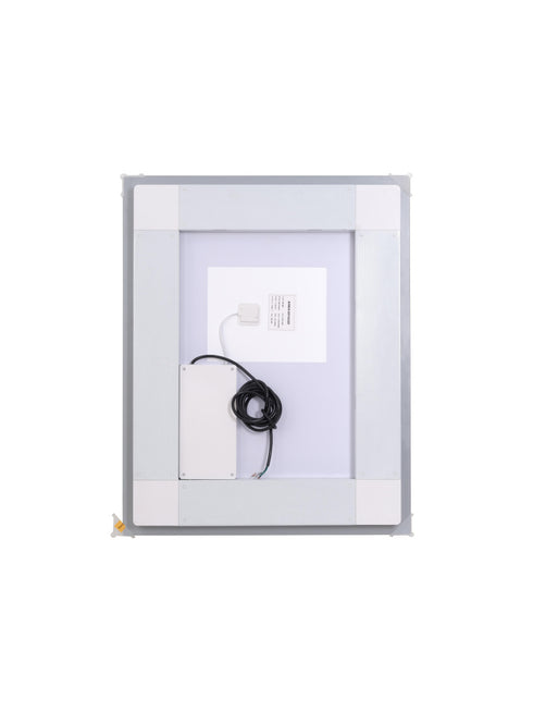 Elegant Lighting Riven 2 Strip Light LED Mirror W24 H30 3000 6000K Dim in White Finish Model: MRE82430