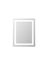 Elegant Lighting Riven 2 Strip Light LED Mirror W24 H30 3000 6000K Dim in White Finish Model: MRE82430