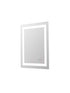 Elegant Lighting Riven 2 Strip Light LED Mirror W24 H30 3000 6000K Dim in White Finish Model: MRE82430