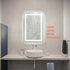 Elegant Lighting Riven 2 Strip Light LED Mirror W24 H36 3000 6000K Dim in White Finish Model: MRE82436