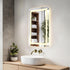 Elegant Lighting Riven 2 Strip Light LED Mirror W24 H36 3000 6000K Dim in White Finish Model: MRE82436