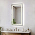 Elegant Lighting Riven 2 Strip Light LED Mirror W24 H40 3000 6000K Dim in White Finish Model: MRE82440