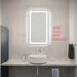 Elegant Lighting Riven 2 Strip Light LED Mirror W24 H40 3000 6000K Dim in White Finish Model: MRE82440