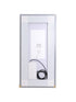 Elegant Lighting Riven 2 Strip Light LED Mirror W24 H40 3000 6000K Dim in White Finish Model: MRE82440