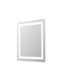 Elegant Lighting Riven 2 Strip Light LED Mirror W27 H30 3000 6000K Dim in White Finish Model: MRE82730