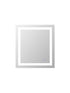Elegant Lighting Riven 2 Strip Light LED Mirror W27 H30 3000 6000K Dim in White Finish Model: MRE82730