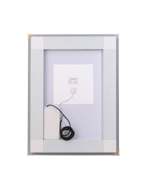 Elegant Lighting Riven 2 Strip Light LED Mirror W27 H36 3000 6000K Dim in White Finish Model: MRE82736