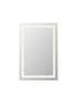 Elegant Lighting Riven 2 Strip Light LED Mirror W27 H40 3000 6000K Dim in White Finish Model: MRE82740