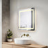 Elegant Lighting Riven 2 Strip Light LED Mirror W30 H30 3000 6000K Dim in White Finish Model: MRE83030