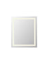 Elegant Lighting Riven 2 Strip Light LED Mirror W30 H36 3000 6000K Dim in White Finish Model: MRE83036