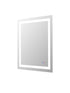 Elegant Lighting Riven 2 Strip Light LED Mirror W30 H36 3000 6000K Dim in White Finish Model: MRE83036