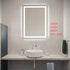 Elegant Lighting Riven 2 Strip Light LED Mirror W30 H40 3000 6000K Dim in White Finish Model: MRE83040