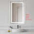 Elegant Lighting Riven 2 Strip Light LED Mirror W30 H48 3000 6000K Dim in White Finish Model: MRE83048
