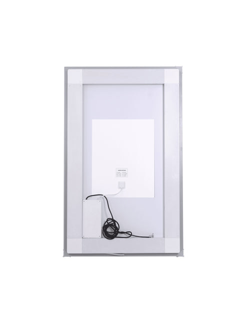 Elegant Lighting Riven 2 Strip Light LED Mirror W30 H48 3000 6000K Dim in White Finish Model: MRE83048
