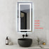 Elegant Lighting Riven 2 Strip Light LED Mirror W30 H72 3000 6000K Dim in White Finish Model: MRE83072