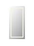 Elegant Lighting Riven 2 Strip Light LED Mirror W30 H72 3000 6000K Dim in White Finish Model: MRE83072