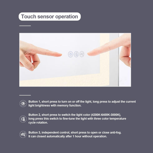 Elegant Lighting Riven 2 Strip Light LED Mirror W36 H36 3000 6000K Dim in White Finish Model: MRE83636