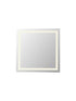 Elegant Lighting Riven 2 Strip Light LED Mirror W36 H36 3000 6000K Dim in White Finish Model: MRE83636