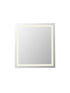 Elegant Lighting Riven 2 Strip Light LED Mirror W36 H40 3000 6000K Dim in White Finish Model: MRE83640