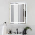 Elegant Lighting Riven 2 Strip Light LED Mirror W36 H40 3000 6000K Dim in White Finish Model: MRE83640