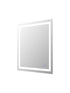 Elegant Lighting Riven 2 Strip Light LED Mirror W36 H40 3000 6000K Dim in White Finish Model: MRE83640