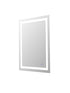 Elegant Lighting Riven 2 Strip Light LED Mirror W36 H48 3000 6000K Dim in White Finish Model: MRE83648