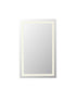 Elegant Lighting Riven 2 Strip Light LED Mirror W36 H48 3000 6000K Dim in White Finish Model: MRE83648