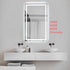 Elegant Lighting Riven 2 Strip Light LED Mirror W36 H60 3000 6000K Dim in White Finish Model: MRE83660