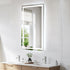 Elegant Lighting Riven 2 Strip Light LED Mirror W36 H60 3000 6000K Dim in White Finish Model: MRE83660