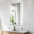 Elegant Lighting Riven 2 Strip Light LED Mirror W36 H72 3000 6000K Dim in White Finish Model: MRE83672