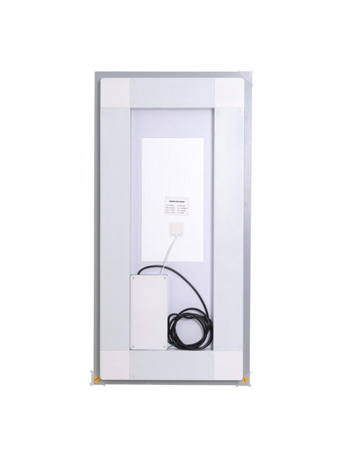 Elegant Lighting Riven 2 Strip Light LED Mirror W42 H72 3000 6000K Dim in White Finish Model: MRE84272