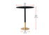 Elegant Lighting Ronan Pub Table D31.5 Inch x H39.5 Inch Black in Black and Gold Finish Model: AF110232BK