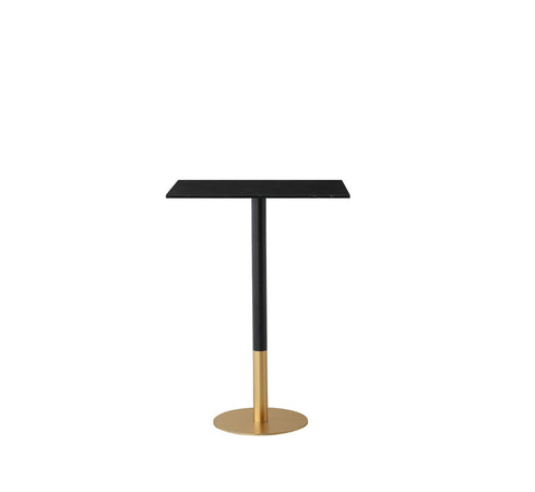 Elegant Lighting Ronan Pub Table Rectangle 24 Inch x 28 Inch x H39.5 Inch Black in Black and Gold Finish Model: AF11R2428BK