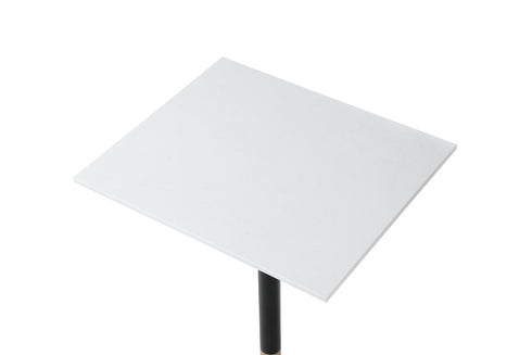 Elegant Lighting Ronan Pub Table Rectangle 24 Inch x 28 Inch x H39.5 Inch White in White and Gold Finish Model: AF11R2428WH