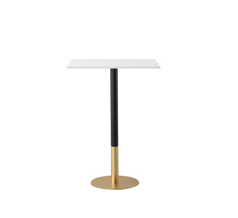 Elegant Lighting Ronan Pub Table Rectangle 24 Inch x 28 Inch x H39.5 Inch White in White and Gold Finish Model: AF11R2428WH