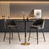 Elegant Lighting Ronan Pub Table Rectangle 27.6 Inch x 31.5 Inch x H39.5 Inch Black in Black and Gold Finish Model: AF11R2832BK