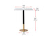 Elegant Lighting Ronan Pub Table Rectangle 27.6 Inch x 31.5 Inch x H39.5 Inch White in White and Gold Finish Model: AF11R2832WH
