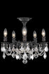 Elegant Lighting Rosalia 5 light in Dark Bronze Flush Mount Clear Royal Cut Crystal Model: 9205F18DB/RC