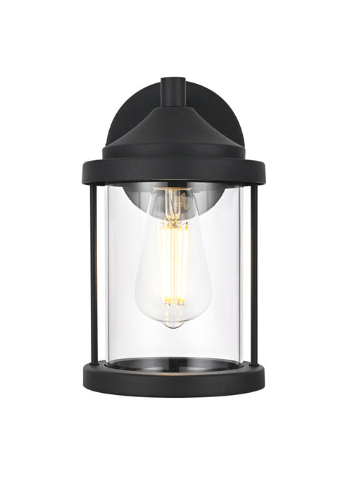 Elegant Lighting Roy 1 Light Wall Sconce W5.9 Inch E6.8 Inch H10.0 Inch in Black Model: OD402W10BK
