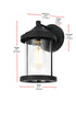 Elegant Lighting Roy 1 Light Wall Sconce W5.9 Inch E6.8 Inch H10.0 Inch in Black Model: OD402W10BK