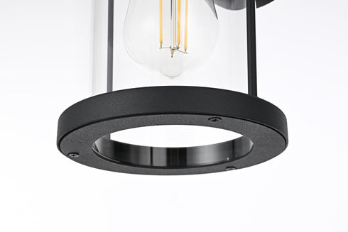 Elegant Lighting Roy 1 Light Wall Sconce W5.9 Inch E6.8 Inch H10.0 Inch in Black Model: OD402W10BK