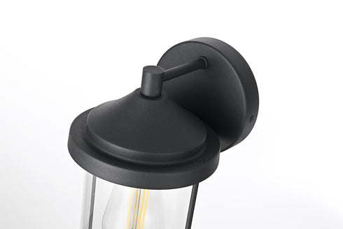 Elegant Lighting Roy 1 Light Wall Sconce W5.9 Inch E6.8 Inch H10.0 Inch in Black Model: OD402W10BK