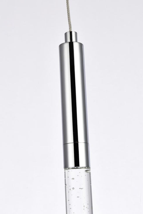 Elegant Lighting Ruelle 1 light in Chrome Pendant Model: 5203D5C